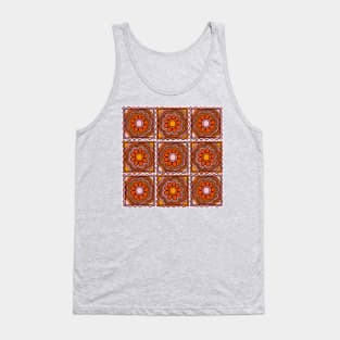 Flower Granny Square Print Tank Top